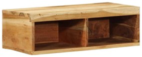 tömör akácfa falra szerelhető TV-szekrény 60x30x19 cm