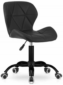 AKCIÓ Fekete irodai szék NOTO ökobőrből II. osztály