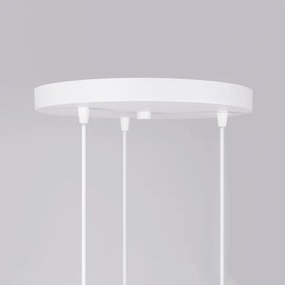 Sollux SL.1357 - Csillár zsinóron HYPERION 3xG9/8W/230V fehér