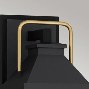 Quoizel QZ-BUCKLEY-S-MBK - Kültéri fali lámpatest S BUCKLEY 1xE27/40W/230V IP44