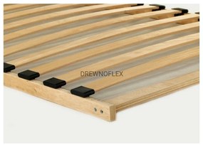 Natúr színű házikó alakú-emeletes borovi fenyő gyerekágy 90x180 cm Mila DMP – Adeko