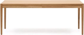 Bővíthető étkezőasztal hosszabbító asztallappal tölgyfa dekorral 90x200 cm Lenon – Kave Home