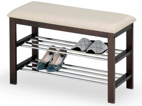 Cipőtároló Stonely (wenge + krém). 770268