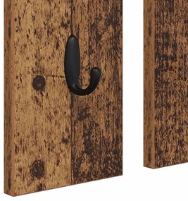 Fali Kabáthorog polcokkal Régi fa 84 x 10 x 80 cm Faanyag