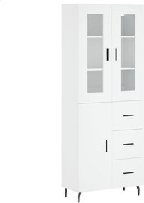 vidaXL fehér szerelt fa magasszekrény 69,5 x 34 x 180 cm