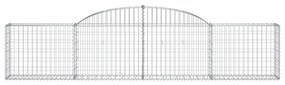 2 db íves horganyzott vas gabion kosár 300x30x60/80 cm