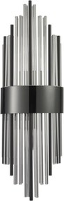 Step Into Design DRACO ST-88003W-M black Fali lámpa 2x20W/E14 IP20