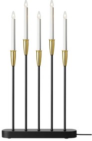 Fekete karácsonyi fénydekoráció Nice – Markslöjd