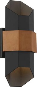 Quoizel Chasm QZ-CHASM-M-BKW Fali lámpa 2x9.5W /LED IP44