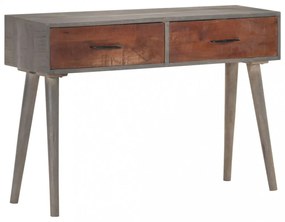 szürke tömör nyers mangófa tálalóasztal 110 x 35 x 75 cm