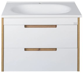 TMP GOLDY 75 fali fürdőszobabútor - öntött műmárvány mosdóval - 75 x 50 x 51 cm