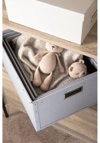 Világosszürke karton tárolódoboz szett 3 db-os Ture – Bigso Box of Sweden