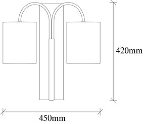 Aristo fekete fém falilámpa - Opviq lights