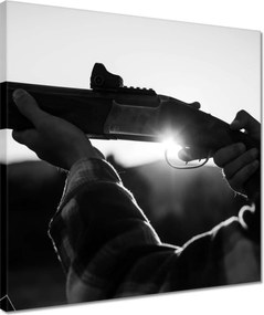 Vászonkép 40x40 Vadász puska