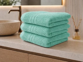 Fürdőlepedő CLASSIC COLOR 70 x 140 cm Mentás, 100% pamut