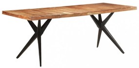 tömör akácfa étkezőasztal 200 x 90 x 76 cm