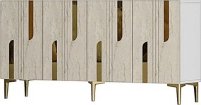 Nota 150 - White, Travertine, Gold