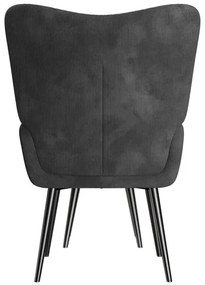 Juskys Odense fotel lábtartóval – szürke