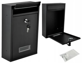 Postaláda 21,7x32 cm fekete