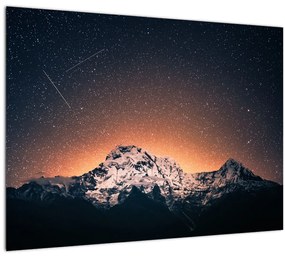 A csillagos ég, a hegyekkel képe (70x50 cm)