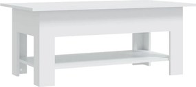 vidaXL fehér szerelt fa dohányzóasztal 102 x 55 x 42 cm