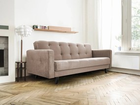 ID LISSZABON kanapéágy tárolóval - krémszínű