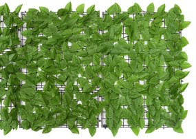 zöld leveles erkélyparaván 200 x 75 cm