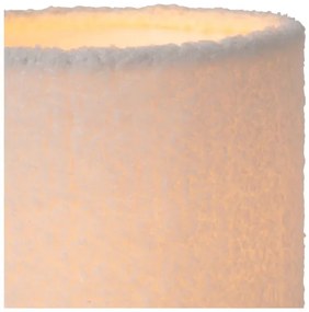 Lucide 10516/01/38 - Asztali lámpa WOOLLY 1xE14/40W/230V krémes