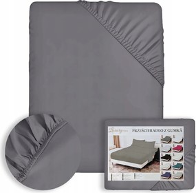 Gumis Lepedő 160x200 +25cm Matracvédő Strapabíró Szürke