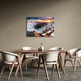 Kép - Téli hegyi panoráma (70x50 cm)