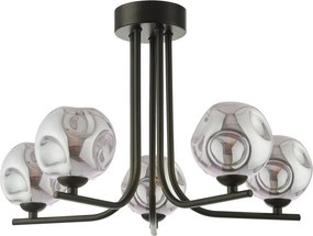 Dar Lighting modern mennyezeti lámpa cradle matt fekete füstös darcra5422-28
