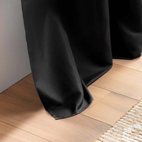 Fekete mikroszálas függöny 140x280 cm Absolu – douceur d'intérieur