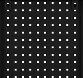 Szerszámfal PAULA, 1200 x 600 x 10 mm, All Black: fekete