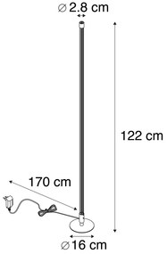 2 db modern LED króm állólámpa szett - Line-up