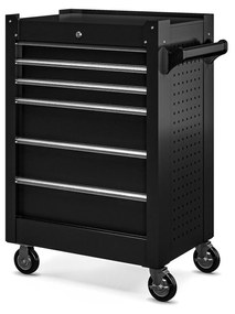 Szerszámos kocsi JOE, 680 x 995 x 460 mm, All Black: fekete