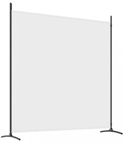 2 paneles fehér szövet térelválasztó 348x180 cm