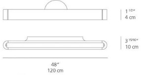 Artemide AR 1917020A - LED Fali lámpa TALO 120 1xLED/51W/230V