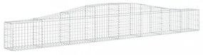 íves horganyzott vas gabion kosár 400x30x40/60 cm
