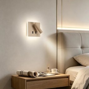 BRILAGI - LED fali spotlámpa ZAYA DOUBLE LED/8W/230V + LED/3W bézs