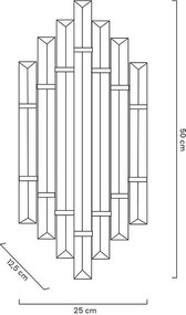 King Home PALAZZO MSE010100327 Fali lámpa 2x40W/E14 IP20