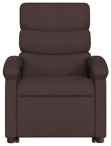sötétbarna szövet dönthető masszázs- és állófotel