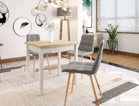 Kihúzható étkezőasztal FLIP 80(160)X80 cm, Cremona tölgy Torro/kasmír