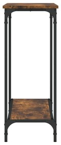 füstös tölgy színű szerelt fa tálalóasztal 101x30,5x75 cm