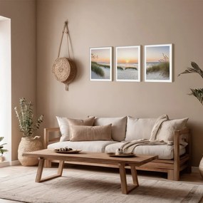 Kép szett 3 db-os 30x40 cm Sunrise on the Beach