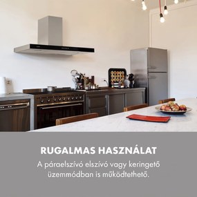 Klarstein Darya 90, páraelszívó, 90 cm, 310 m³/ó, nemesacél, ezüst