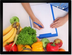 Poszterek keretben 40x30 Étkezési kalória számlálás