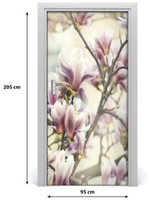 Ajtó méretű poszter ajtó Magnolia 75x205 cm