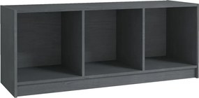 vidaXL szürke tömör fenyőfa TV-szekrény 104 x 33 x 41 cm