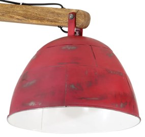 kopott piros mennyezeti lámpa 25 W 105x30x65-108 cm E27