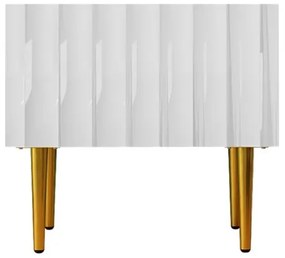 Éjjeliszekrény ARCOS 46x50 cm fehér/arany